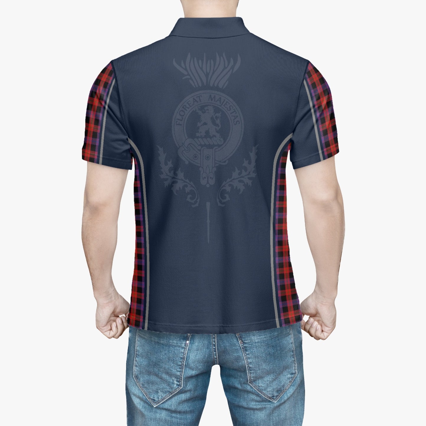 Clan Brown Crest & Tartan Polo Shirt