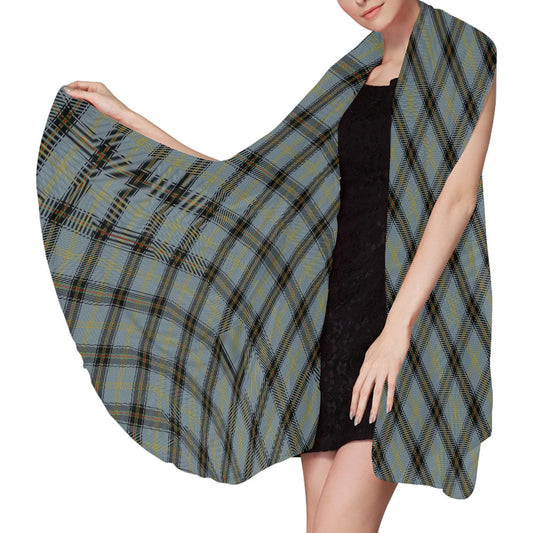 Clan Bell Tartan Bias Chiffon Scarf