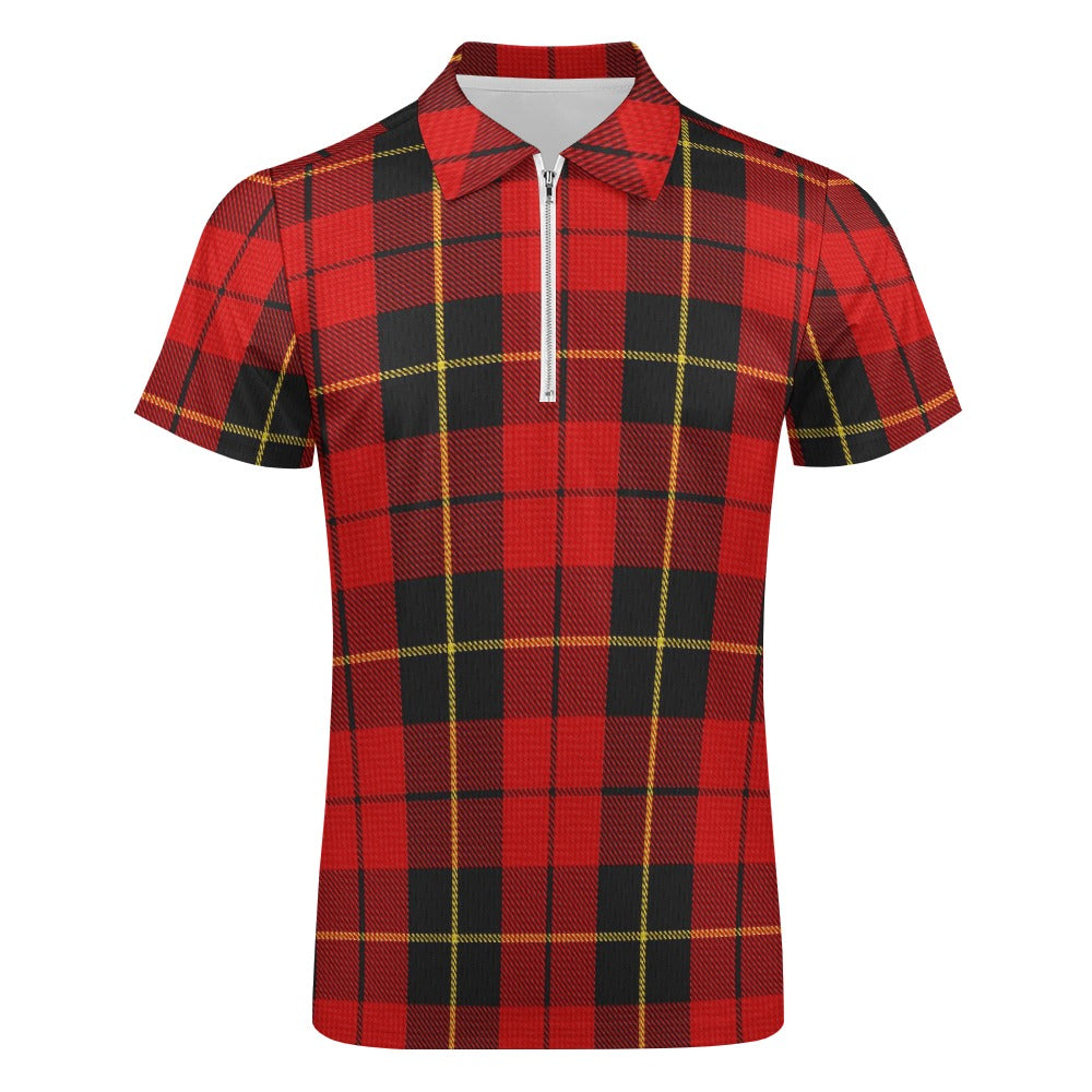 Clan Wallace Tartan Short sleeve polo shirt