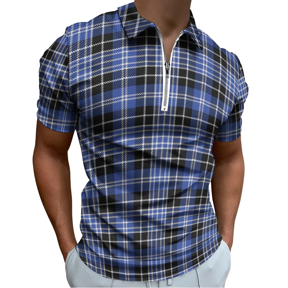 Clan Clark Tartan Short sleeve polo shirt