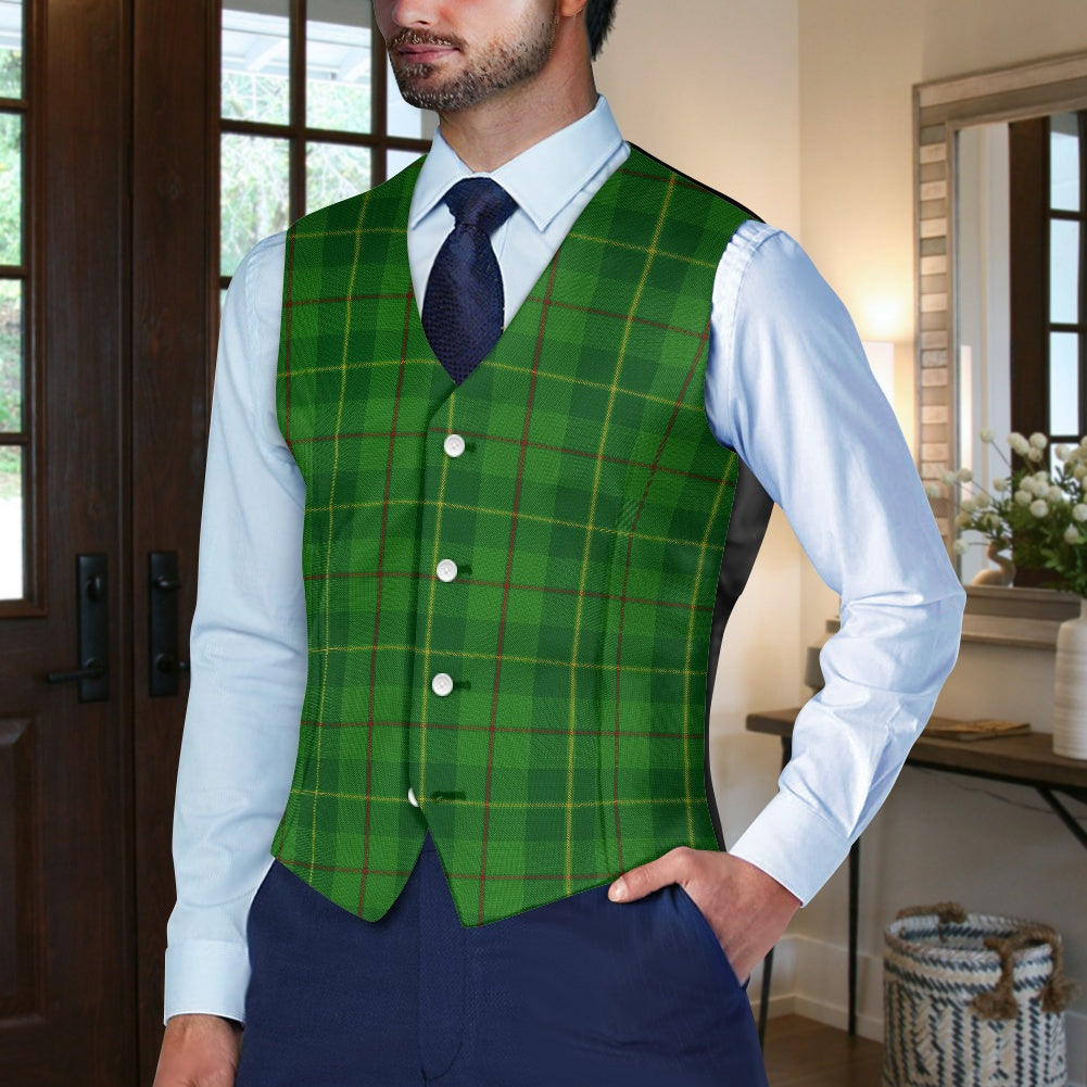 Galloway District Green Tartan Suit vest jacket