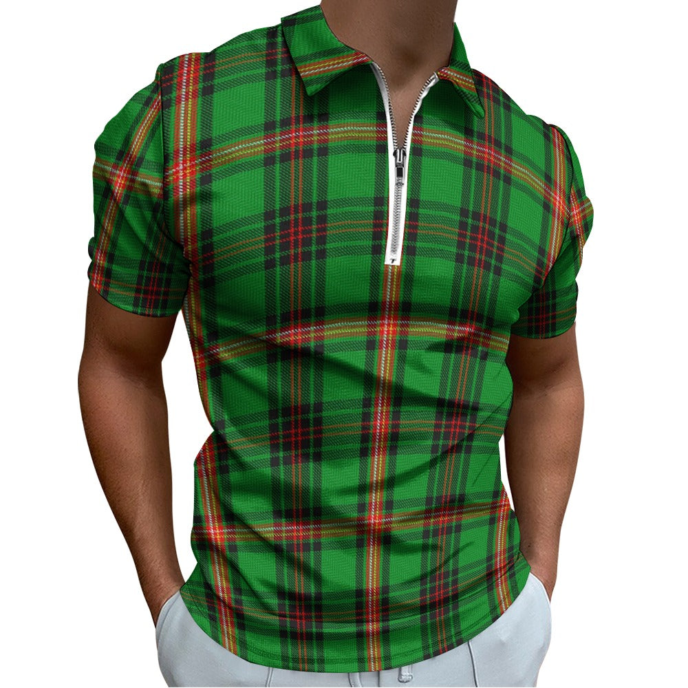 Clan Kinnear Tartan Short sleeve polo shirt