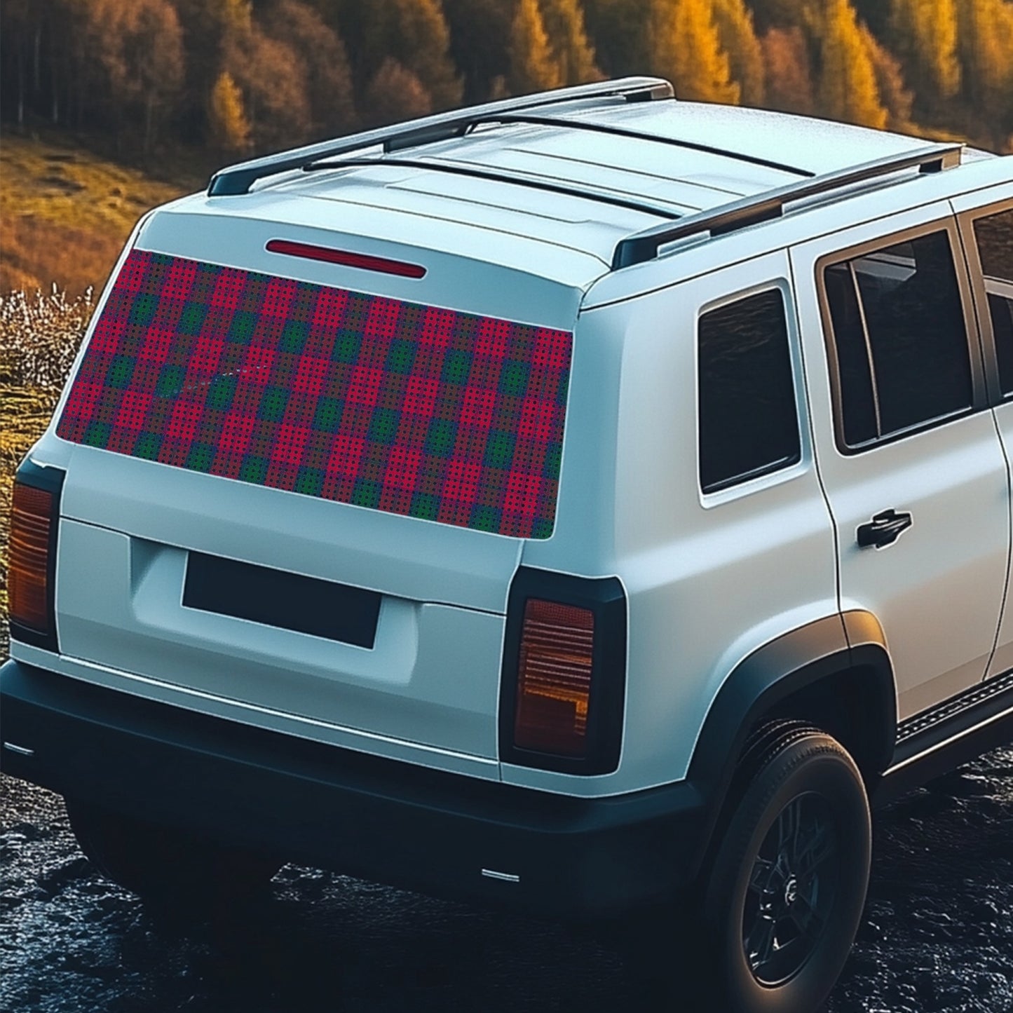 Clan Lindsay Tartan Rear Window Decal