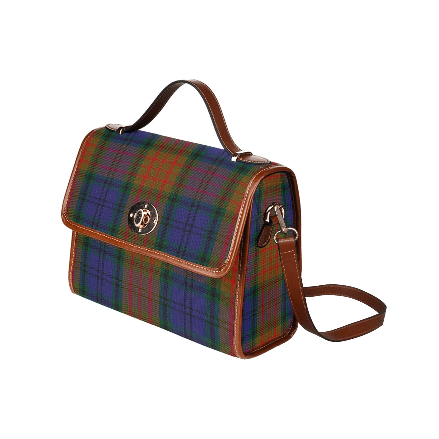 Irish County Longford Tartan Canvas Handbag