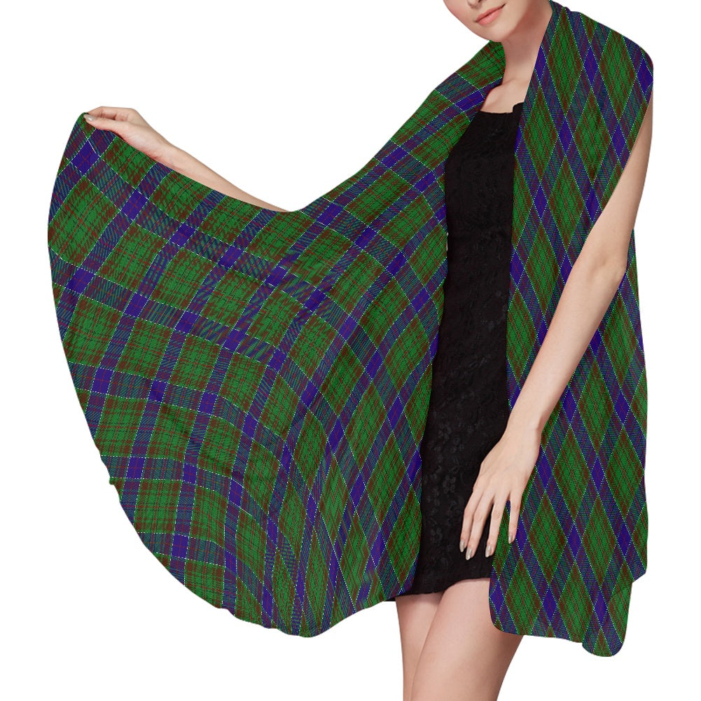 Clan MacAdams Tartan Chiffon Scarf Bias