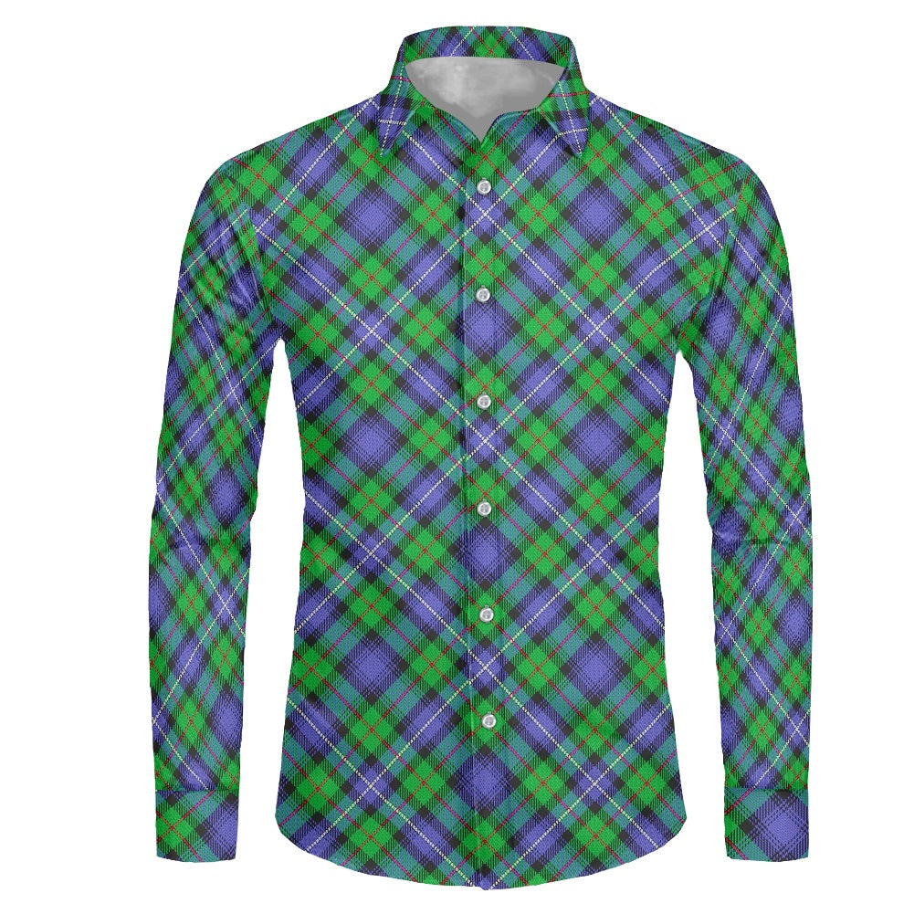 Clan Donnachaidh Hunting Tartan Men's long-sleeved shirt