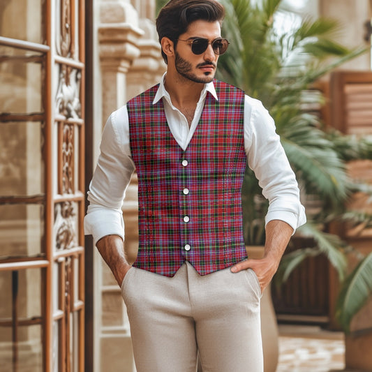 District - Aberdeen Tartan Suit vest jacket