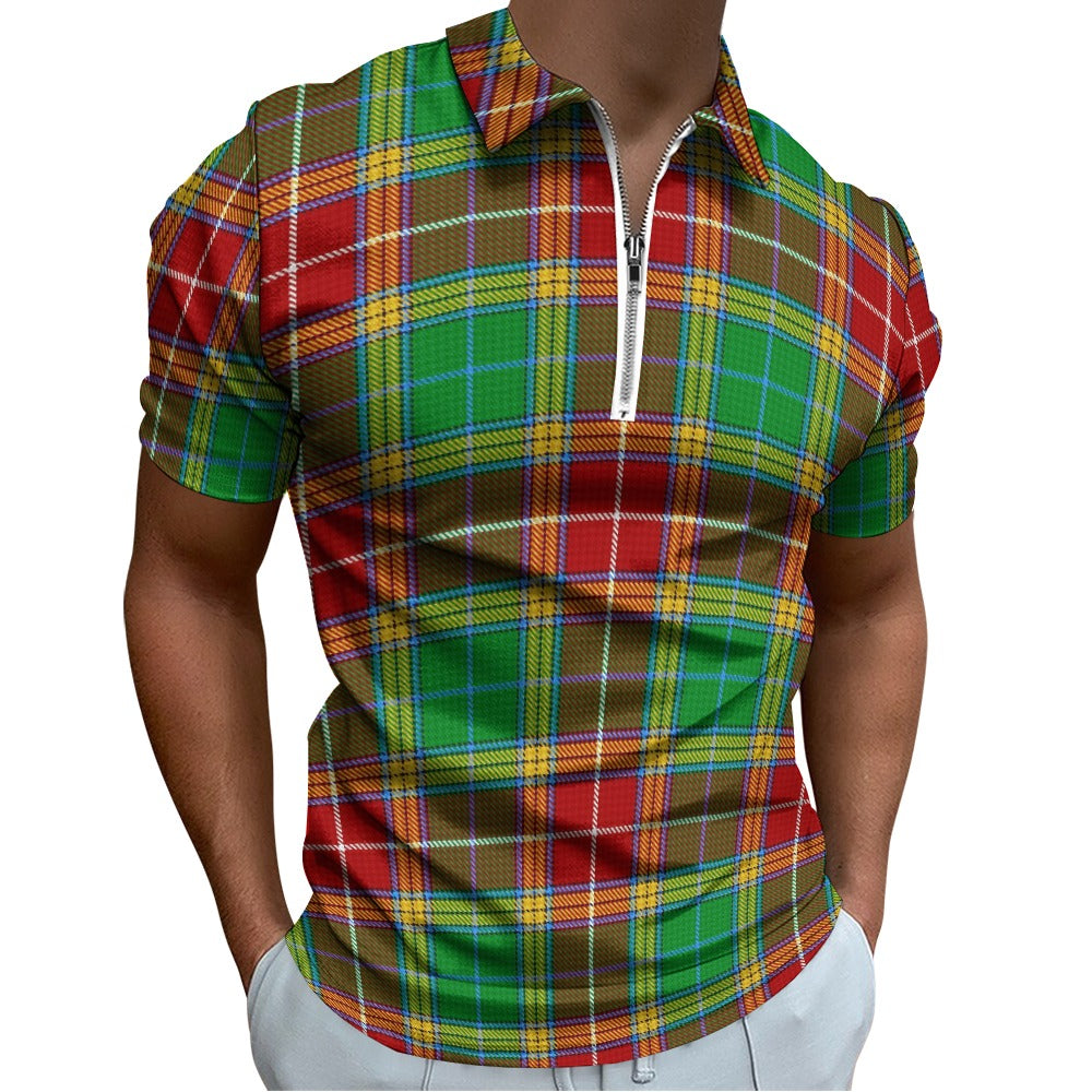 Clan Baxter Tartan Short sleeve polo shirt