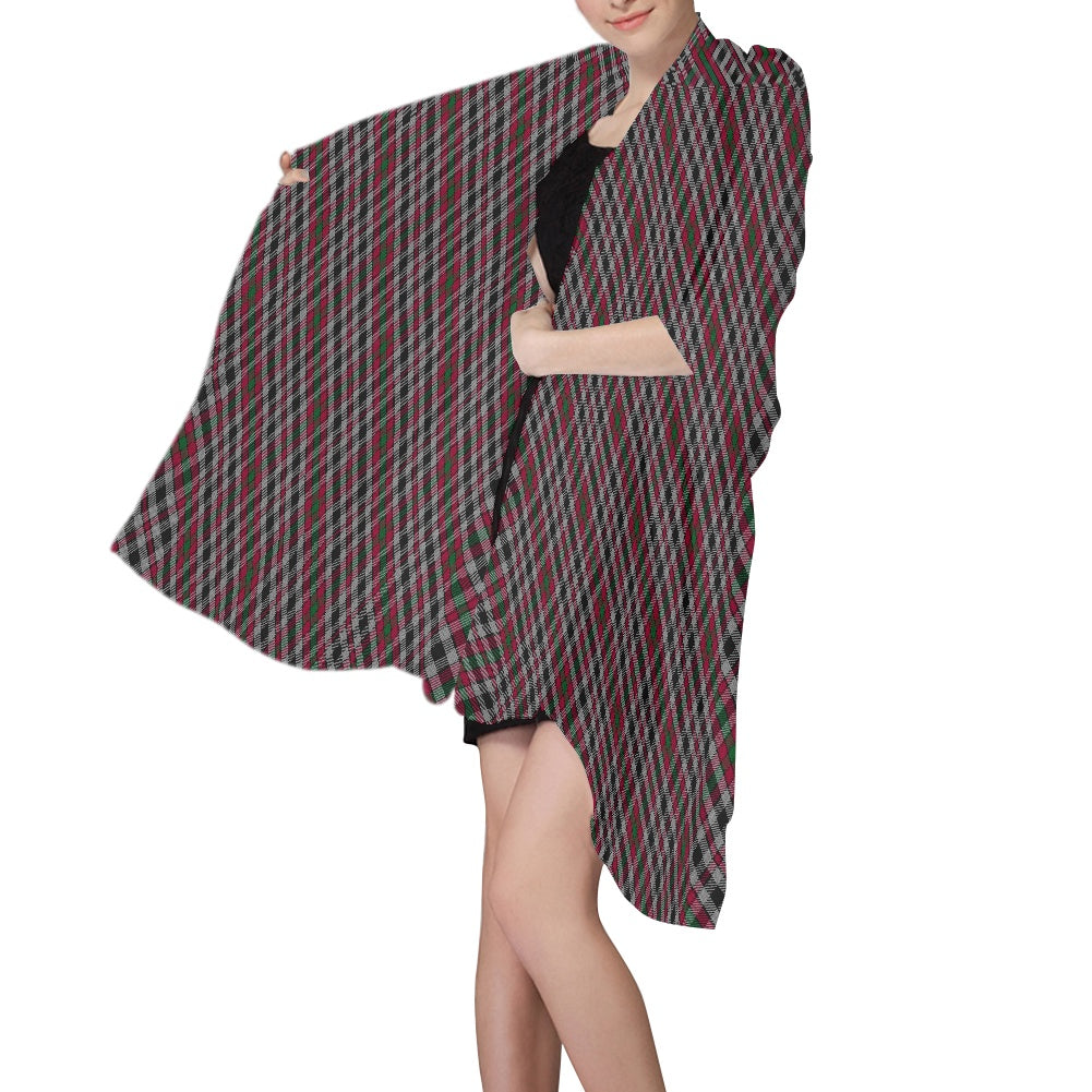 Clan Borthwick Tartan Bias Chiffon Scarf