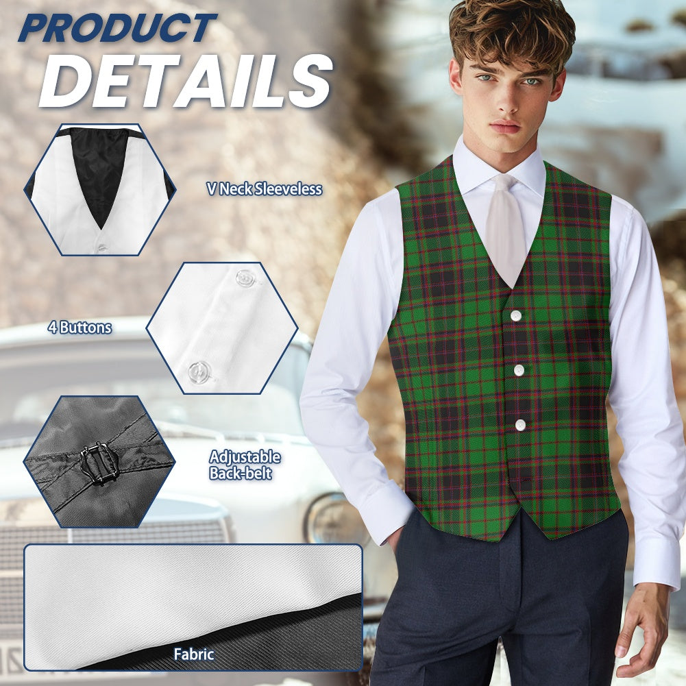 District - Buchan Tartan Bias Suit vest jacket
