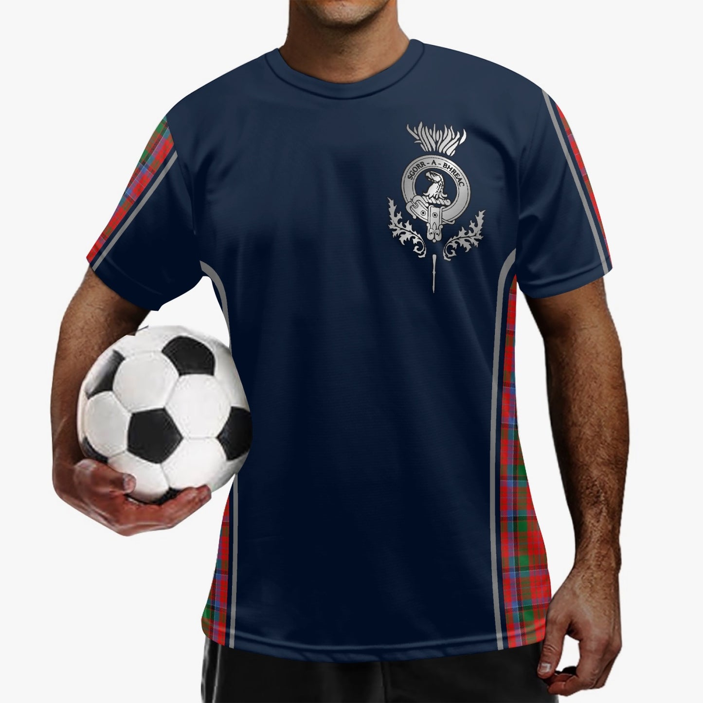 Clan MacNeacail Crest & Tartan Soccer Jersey