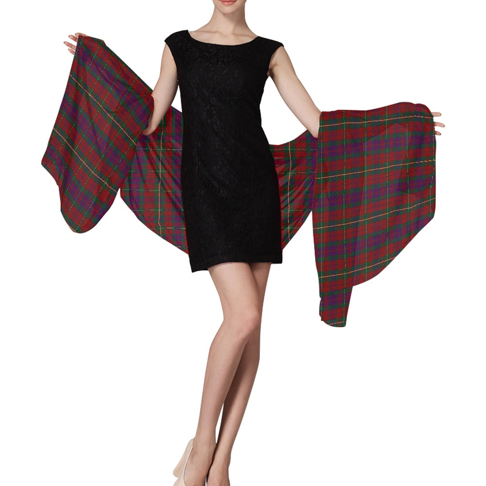 Irish County Clare Tartan Chiffon Scarf