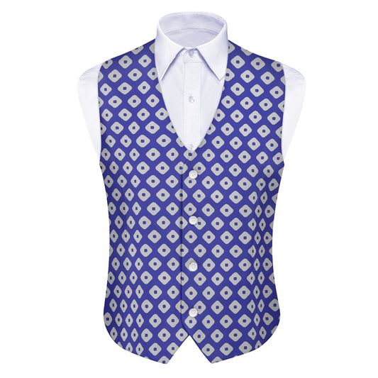 Wagara - Kanoko Blue Suit vest jacket