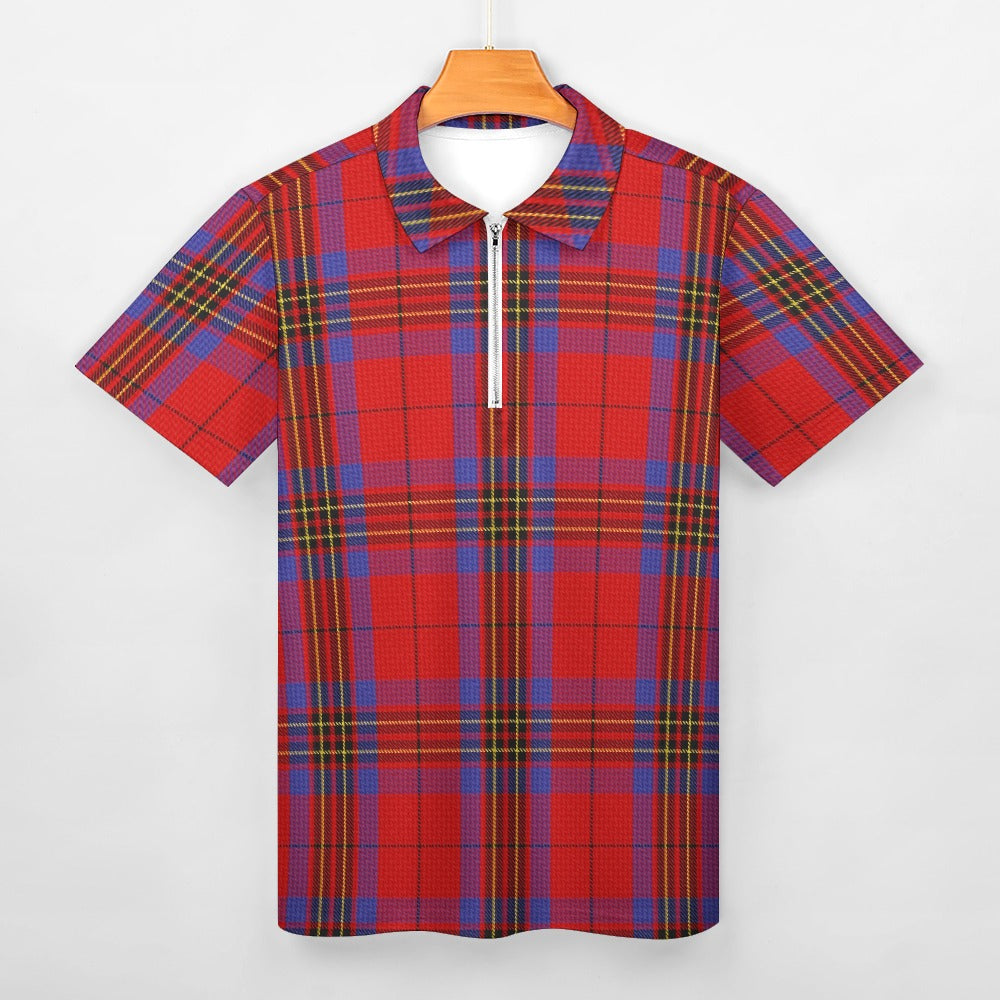 Clan Leslie Tartan Short sleeve polo shirt