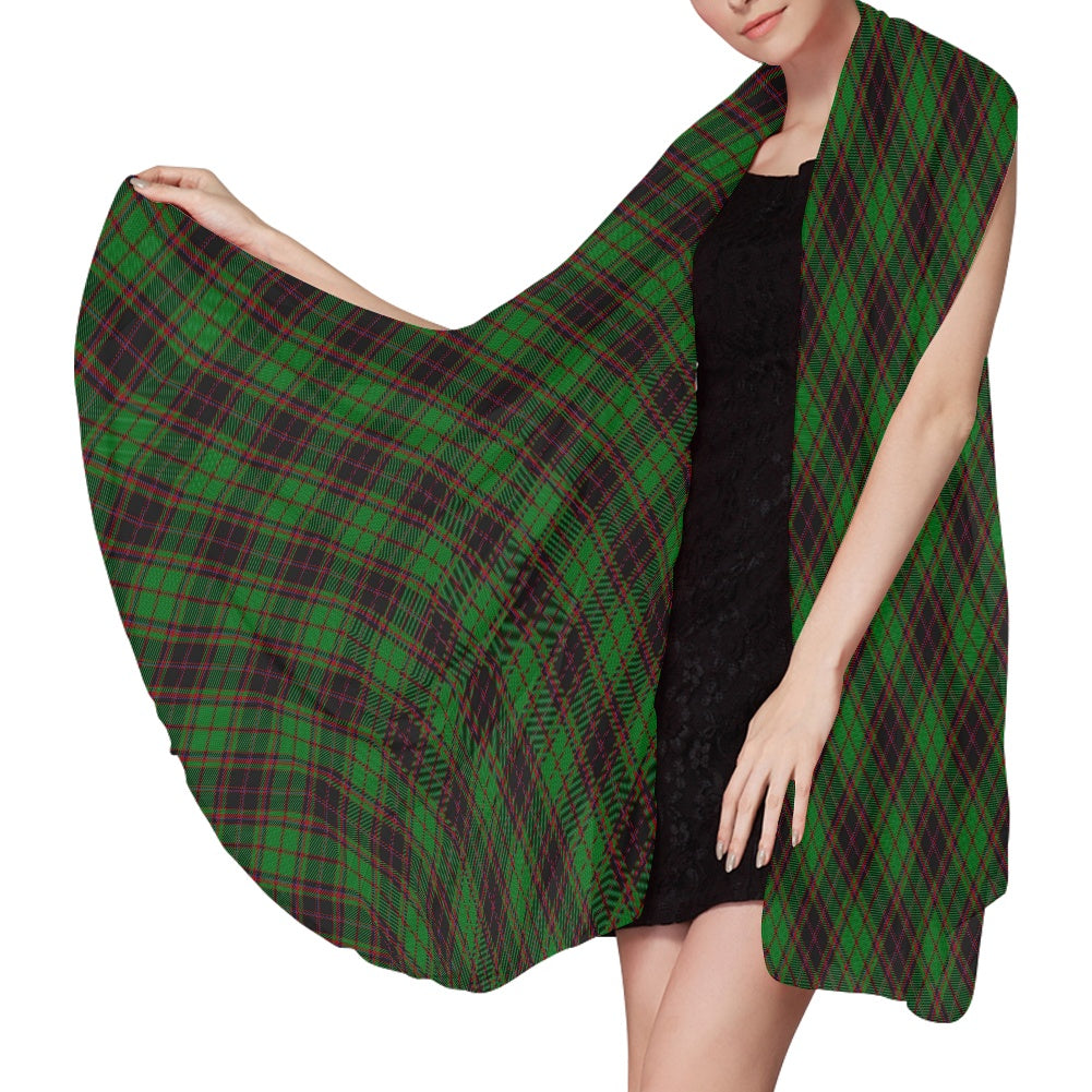 District - Buchan Tartan Bias Chiffon Scarf
