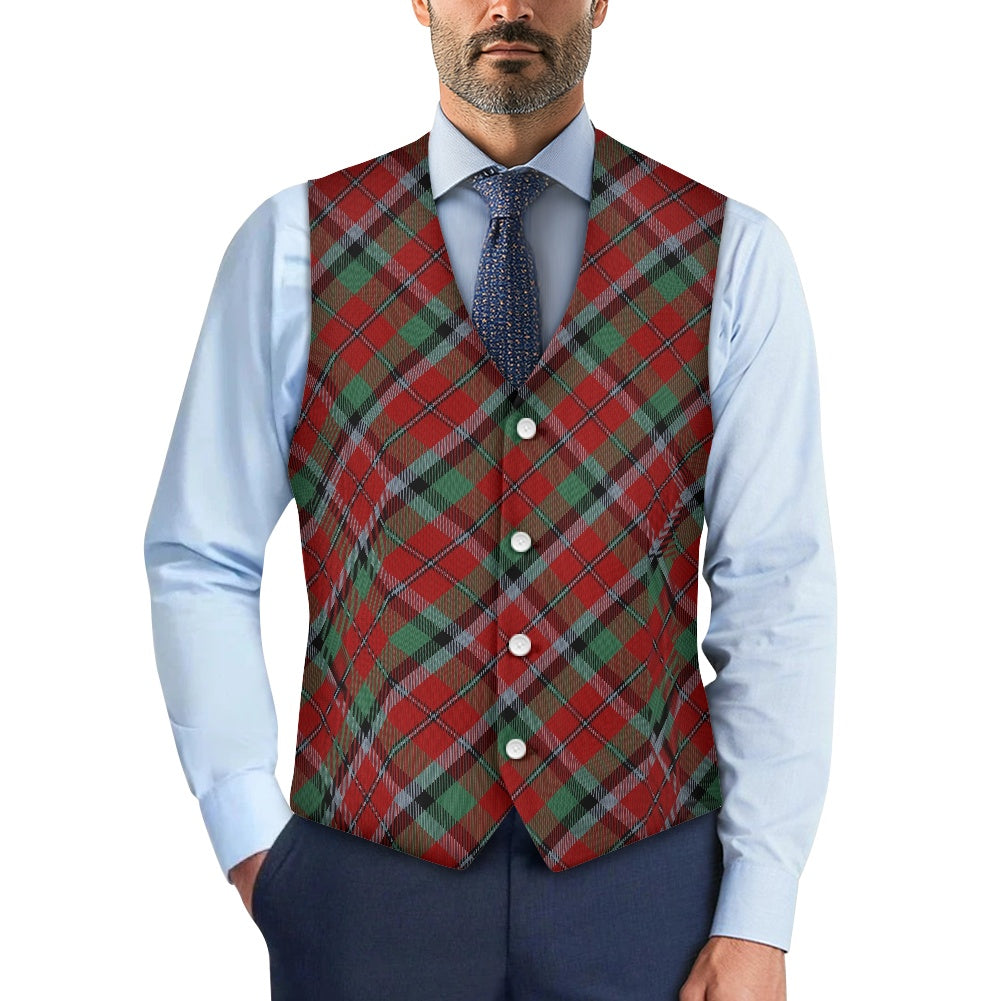 Clan Graham Red Tartan Suit vest jacket