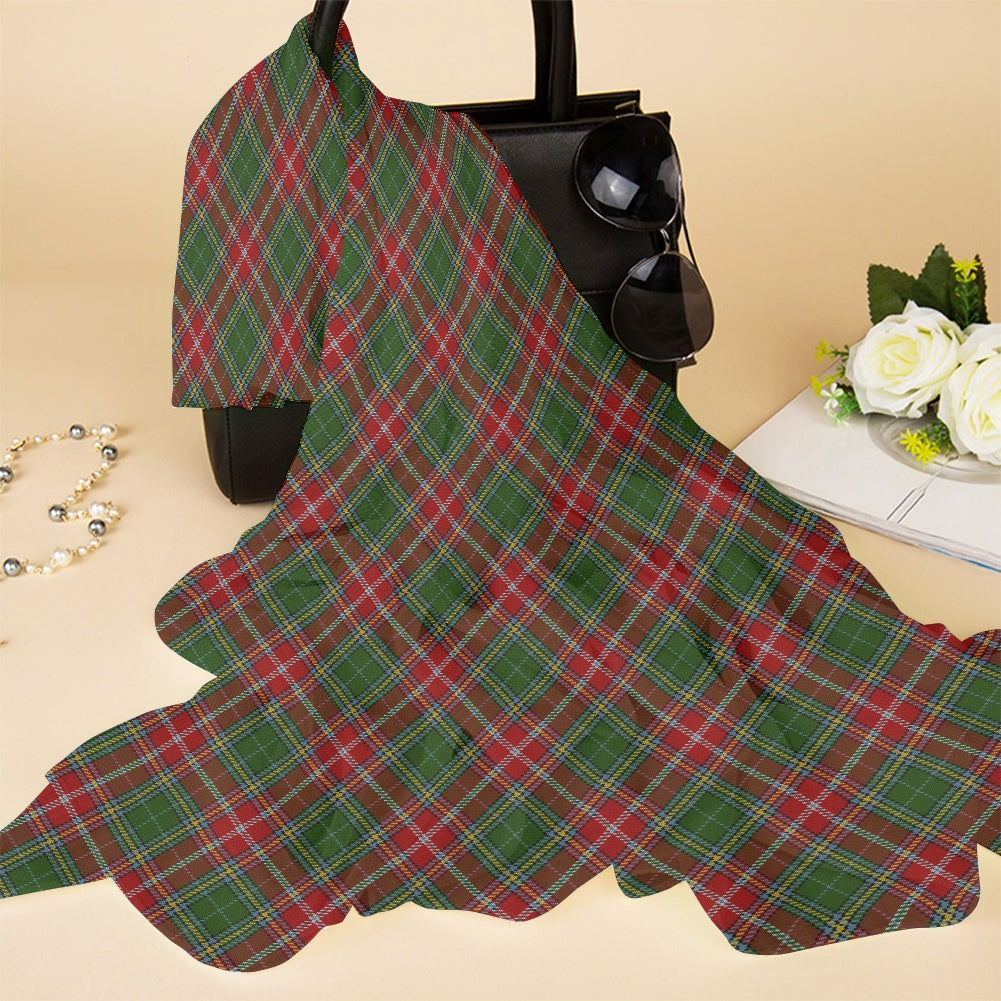 Clan MacWhirter Tartan Bias Chiffon Scarf