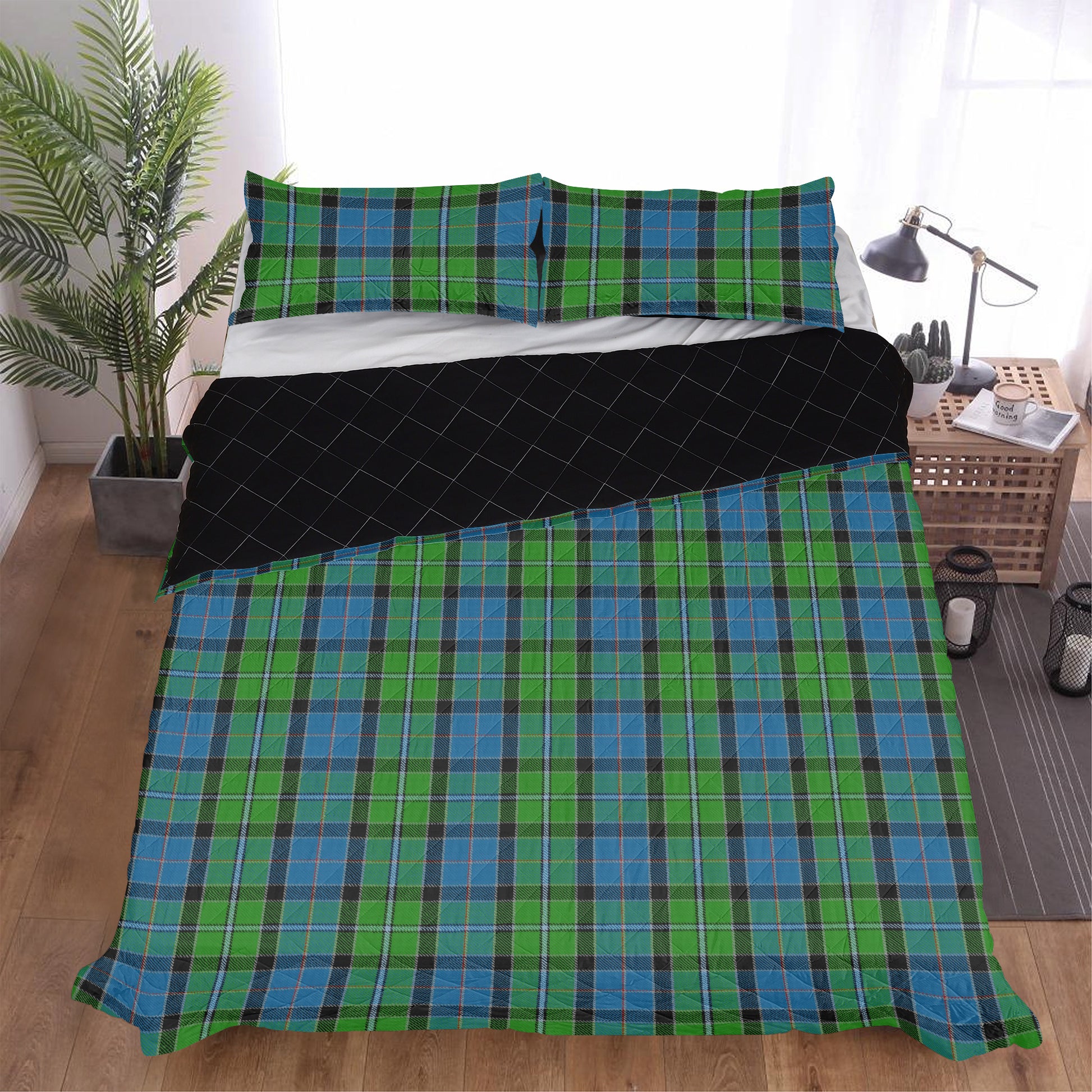 Clan Stirling Tartan Quilt Bed Sets