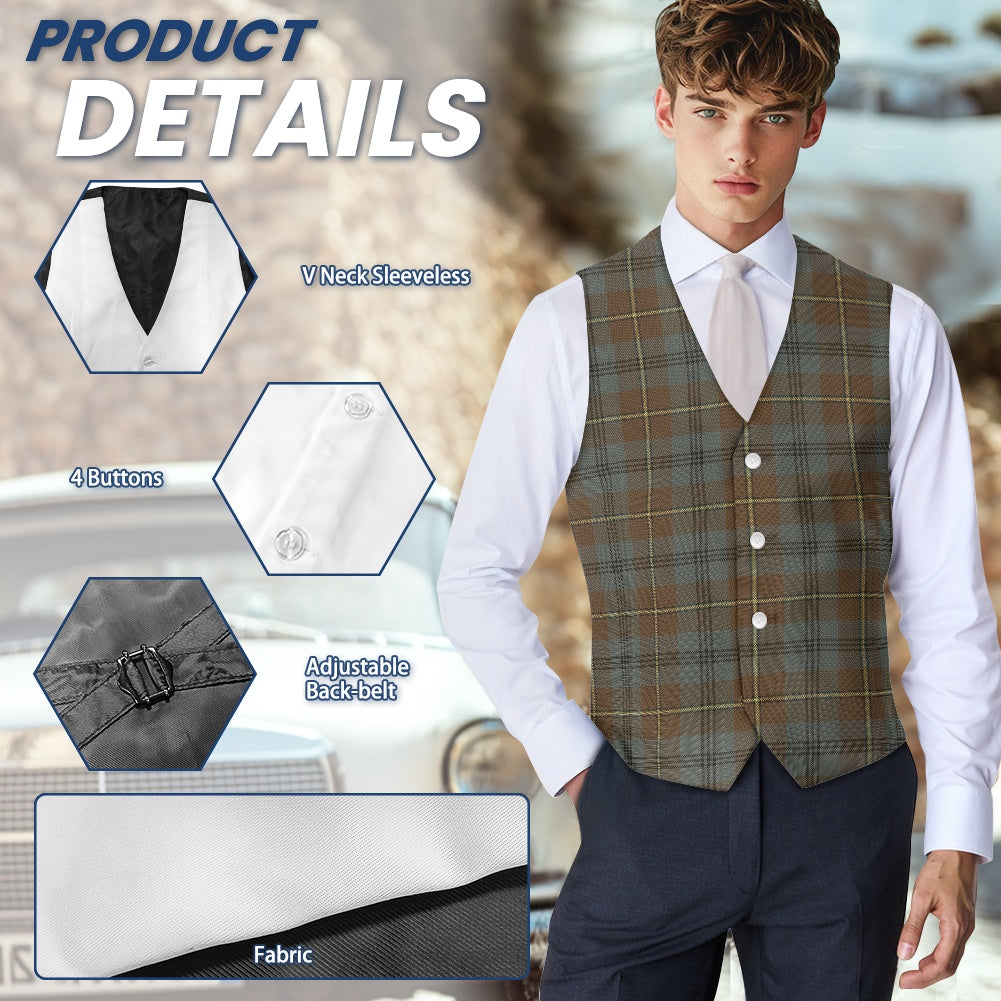 Clan Johnstone Weathered Tartan Suit vest jacket