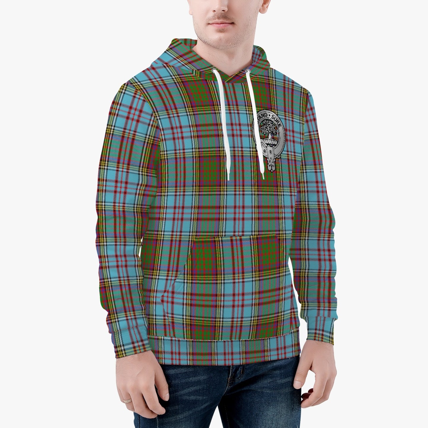 Clan Anderson Crest & Tartan Unisex Hoodie