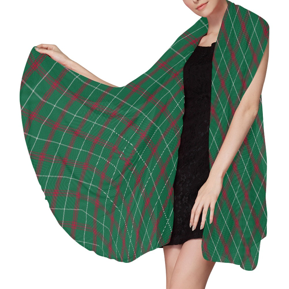 Welsh - National Tartan Bias Chiffon Scarf