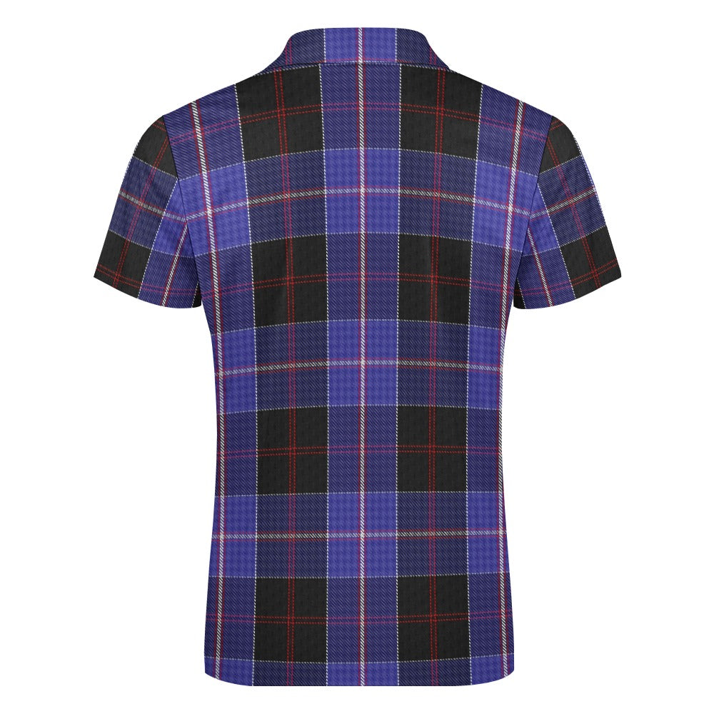 Clan Dunlop Tartan Short sleeve polo shirt