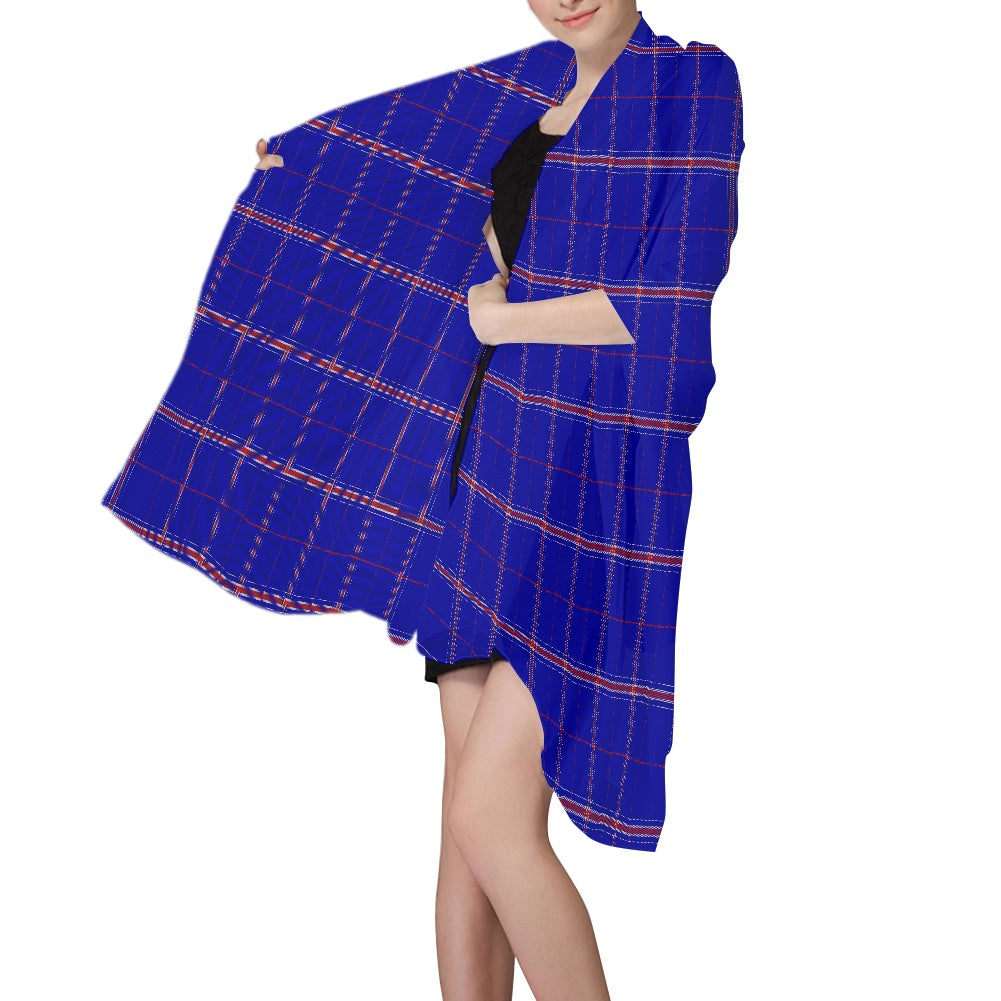 Rangers Tartan Chiffon Scarf