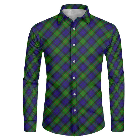 Clan Gunn Tartan Men's long-sleeved shirt