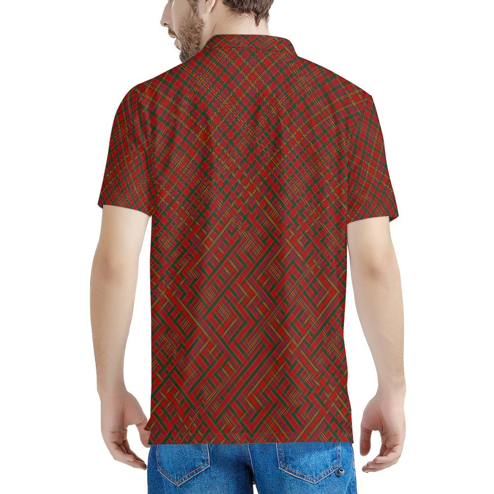 Clan MacAlister Tartan Bias Polo