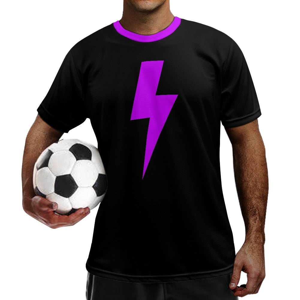 Lightning Bolt - Purple - Football Shirt