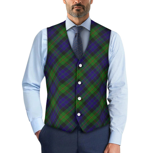 Clan Gunn Tartan Bias Suit vest jacket