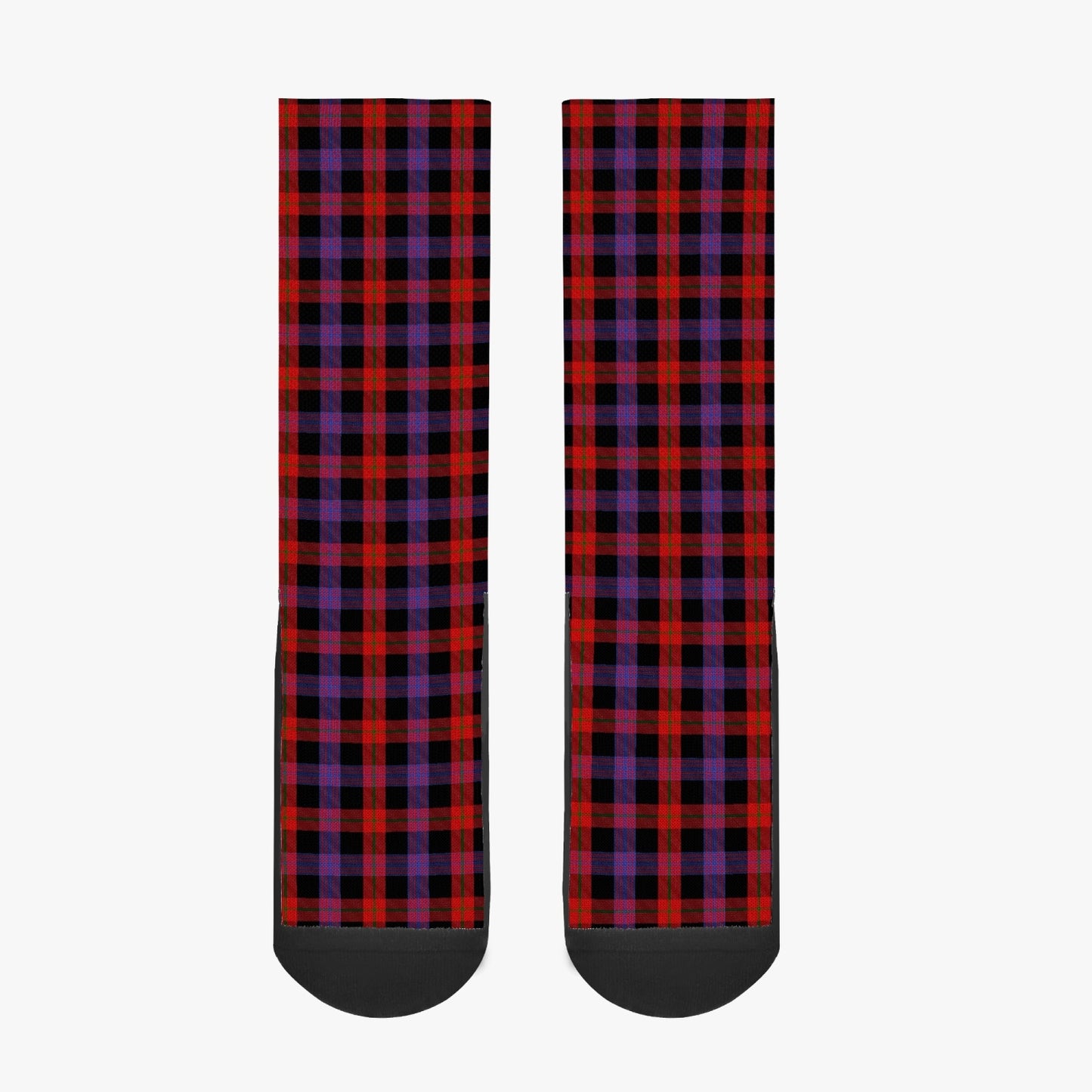 Clan Brown Tartan Reinforced Sports Socks