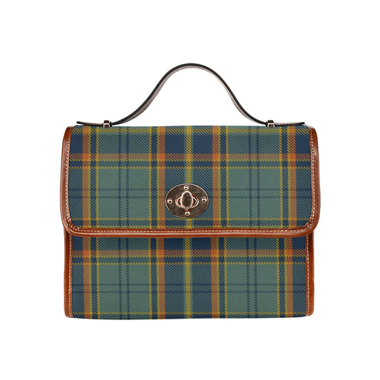 Irish County Antrim Tartan Canvas Handbag