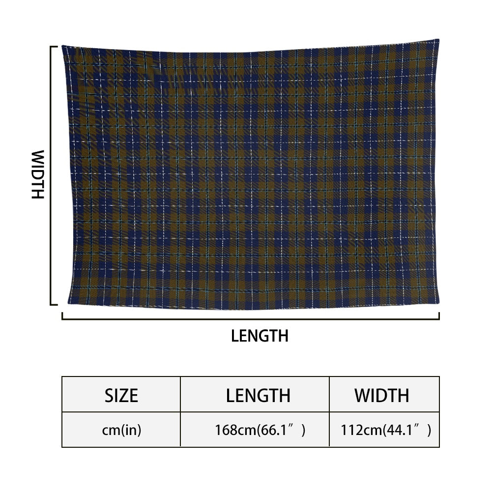 Clan Douglas Brown Tartan Chiffon Scarf