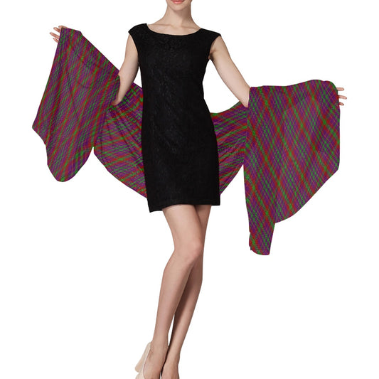 Clan Fiddes Tartan Bias Chiffon Scarf