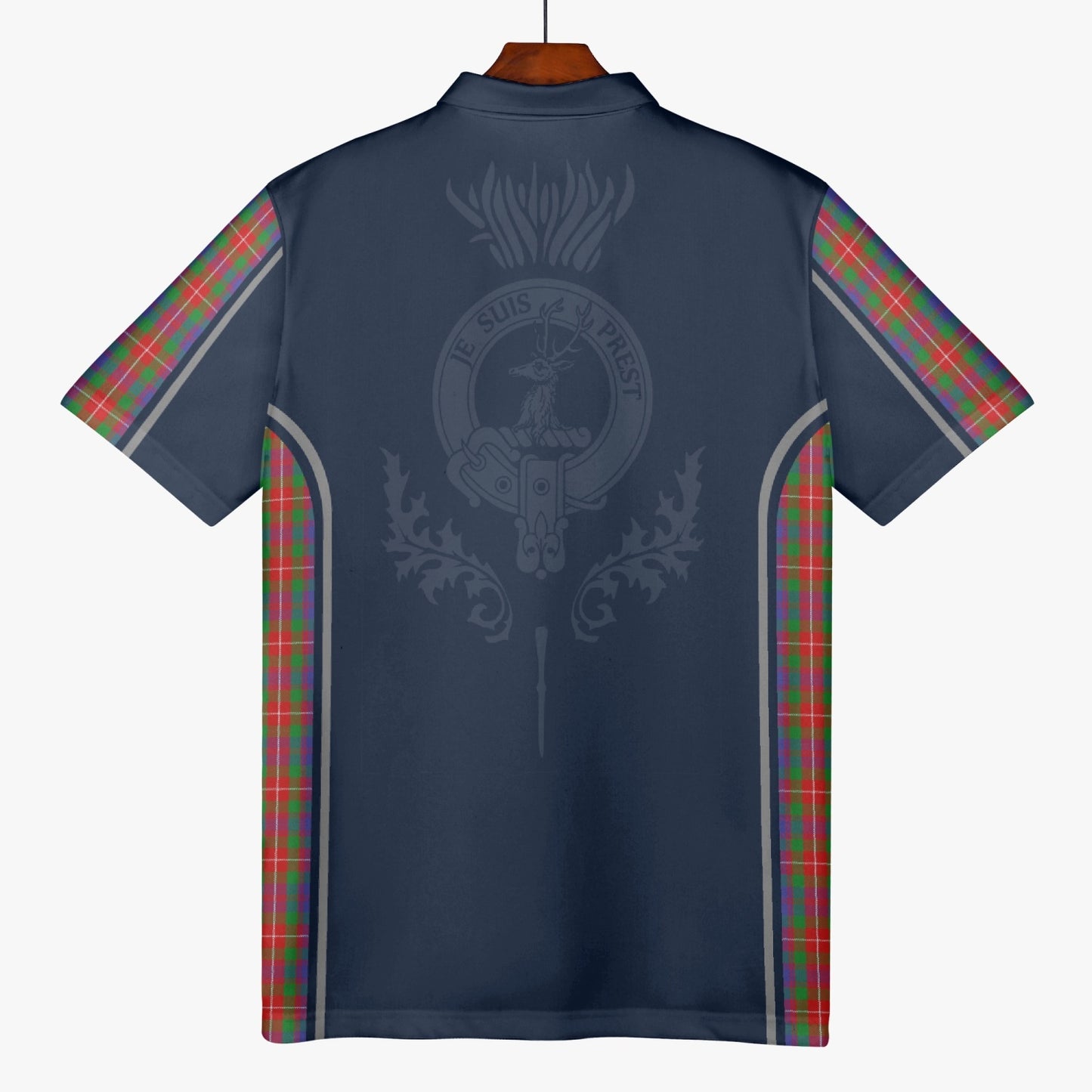 Clan Fraser Crest & Tartan Polo Shirt