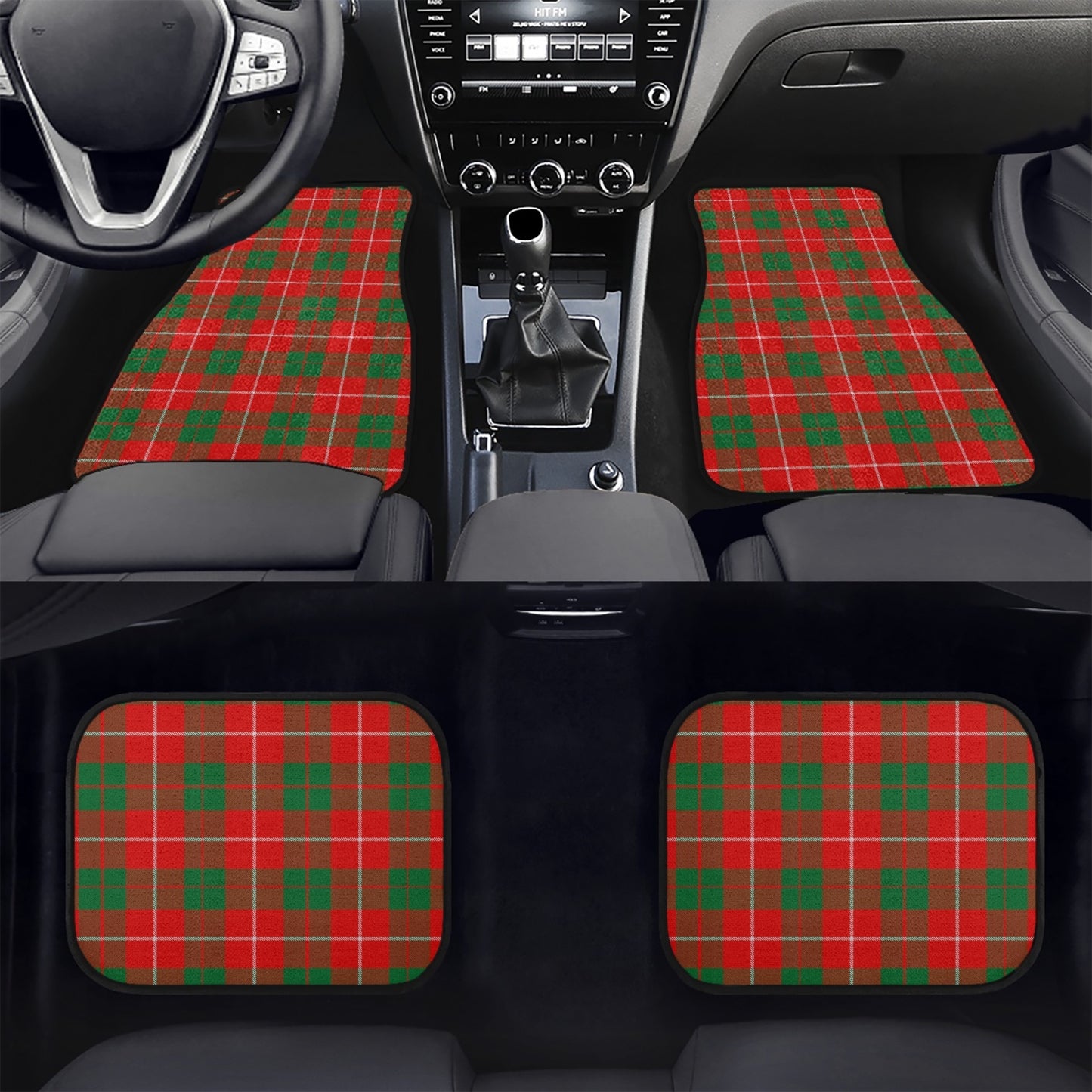 Clan MacKinnon Tartan Car Floor Mats - 4Pcs