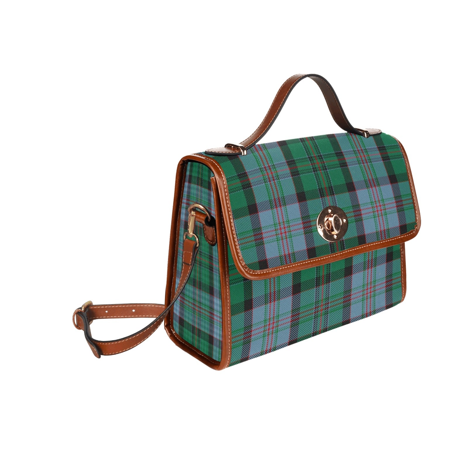 Irish County Munster Tartan Canvas Handbag