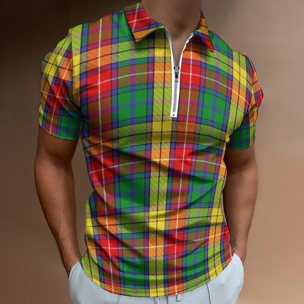 Clan Buchanan Tartan Short sleeve polo shirt