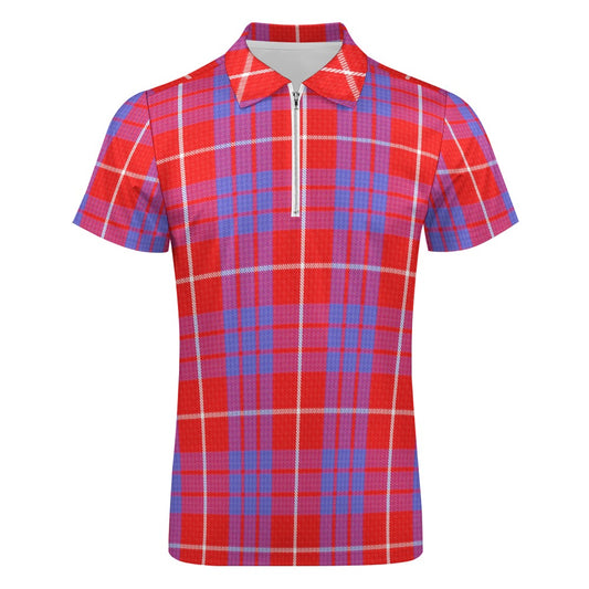 Clan Hamilton Tartan Short sleeve polo shirt