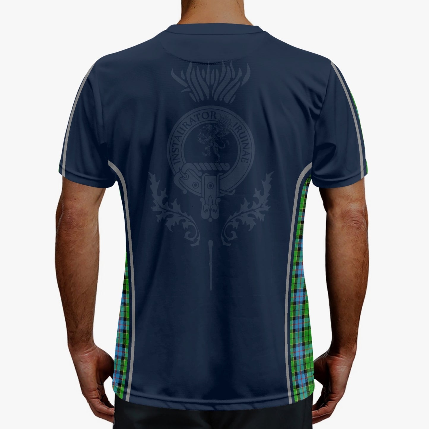 Clan Forsyth Crest & Tartan Soccer Jersey