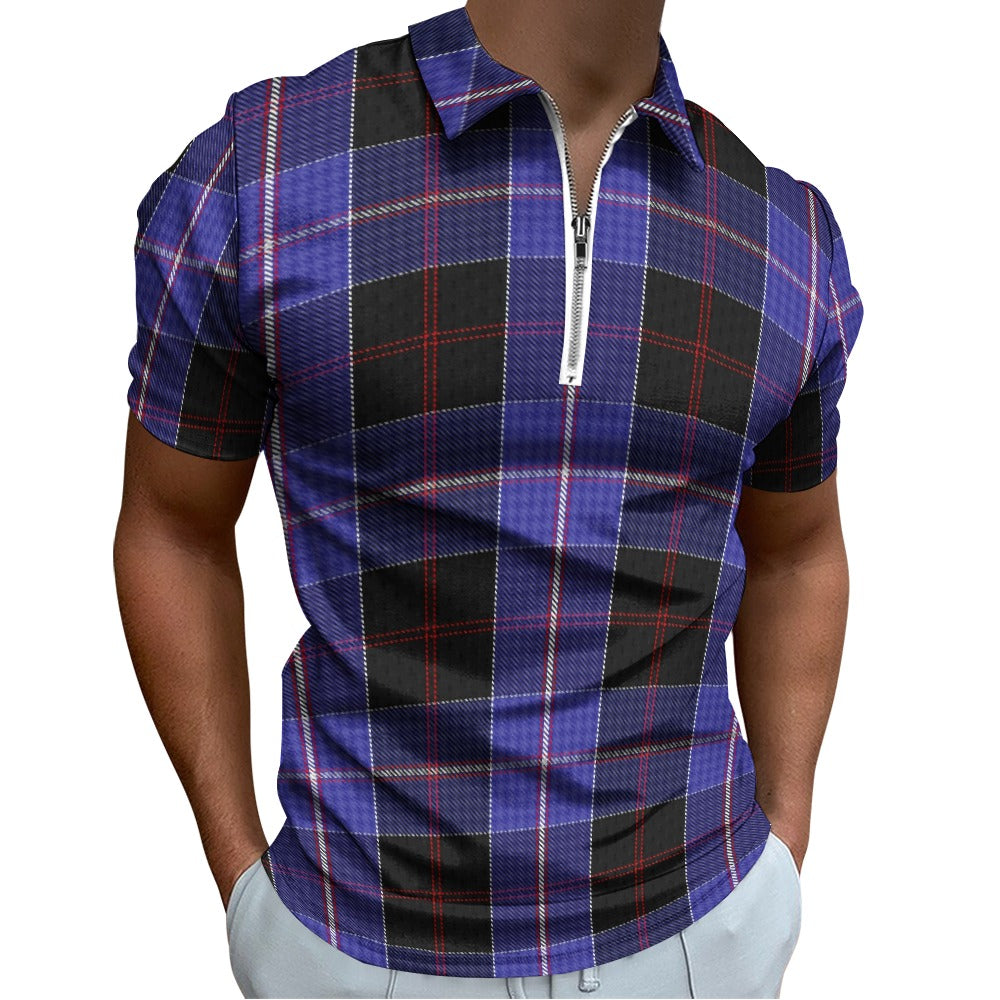 Clan Dunlop Tartan Short sleeve polo shirt