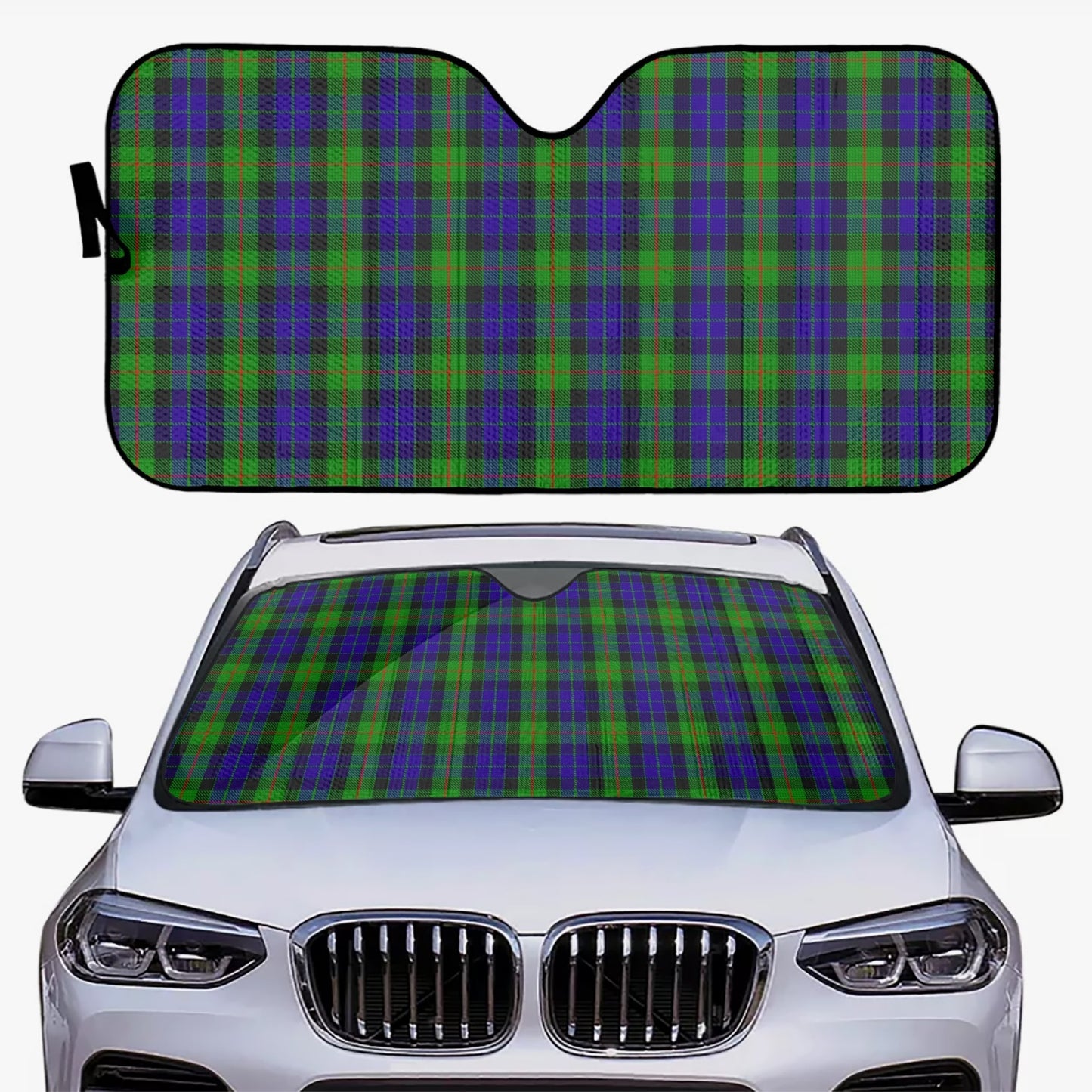 Clan Gunn Tartan Car Windshield Sun Shade