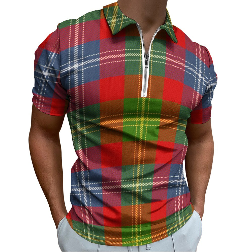 Clan Forrester | Foster Tartan Short sleeve polo shirt