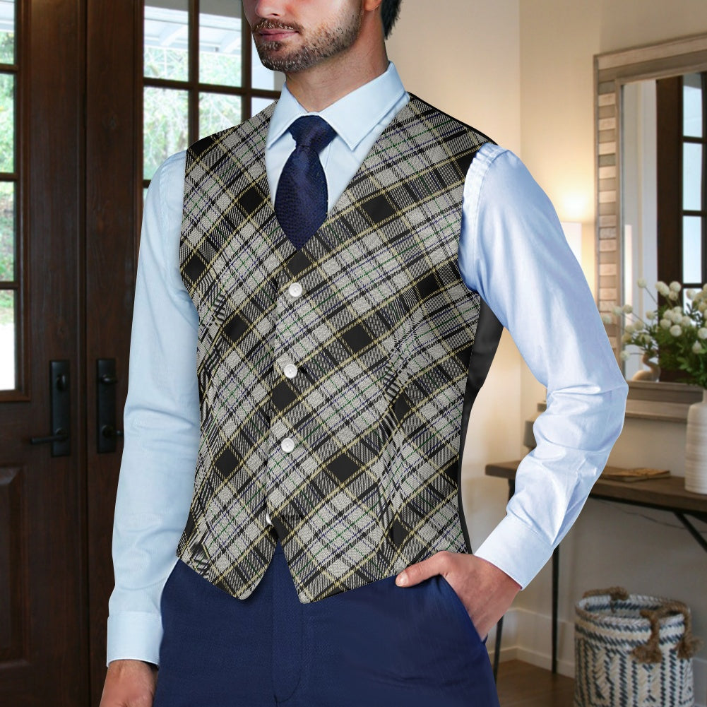 Breizh | Breton | Bretagne Roazhon Tartan Bias Suit vest jacket