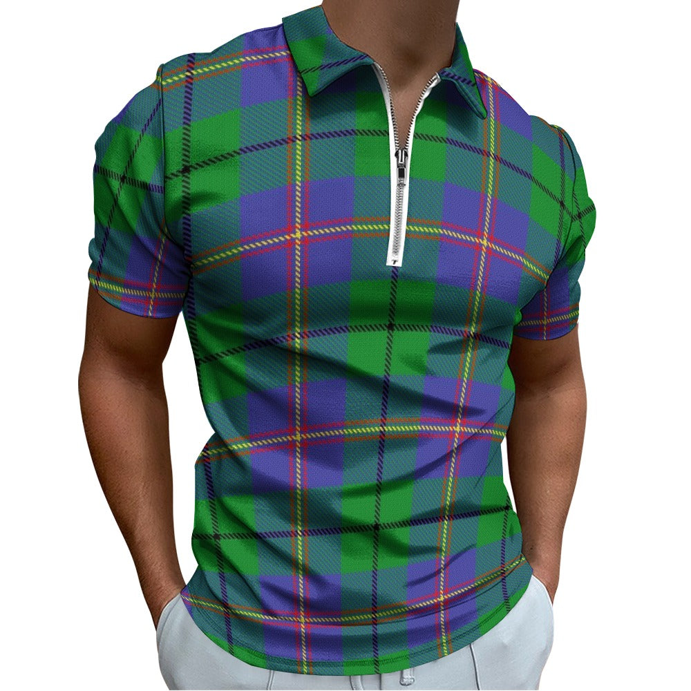 Clan Carmichael Tartan Short sleeve polo shirt