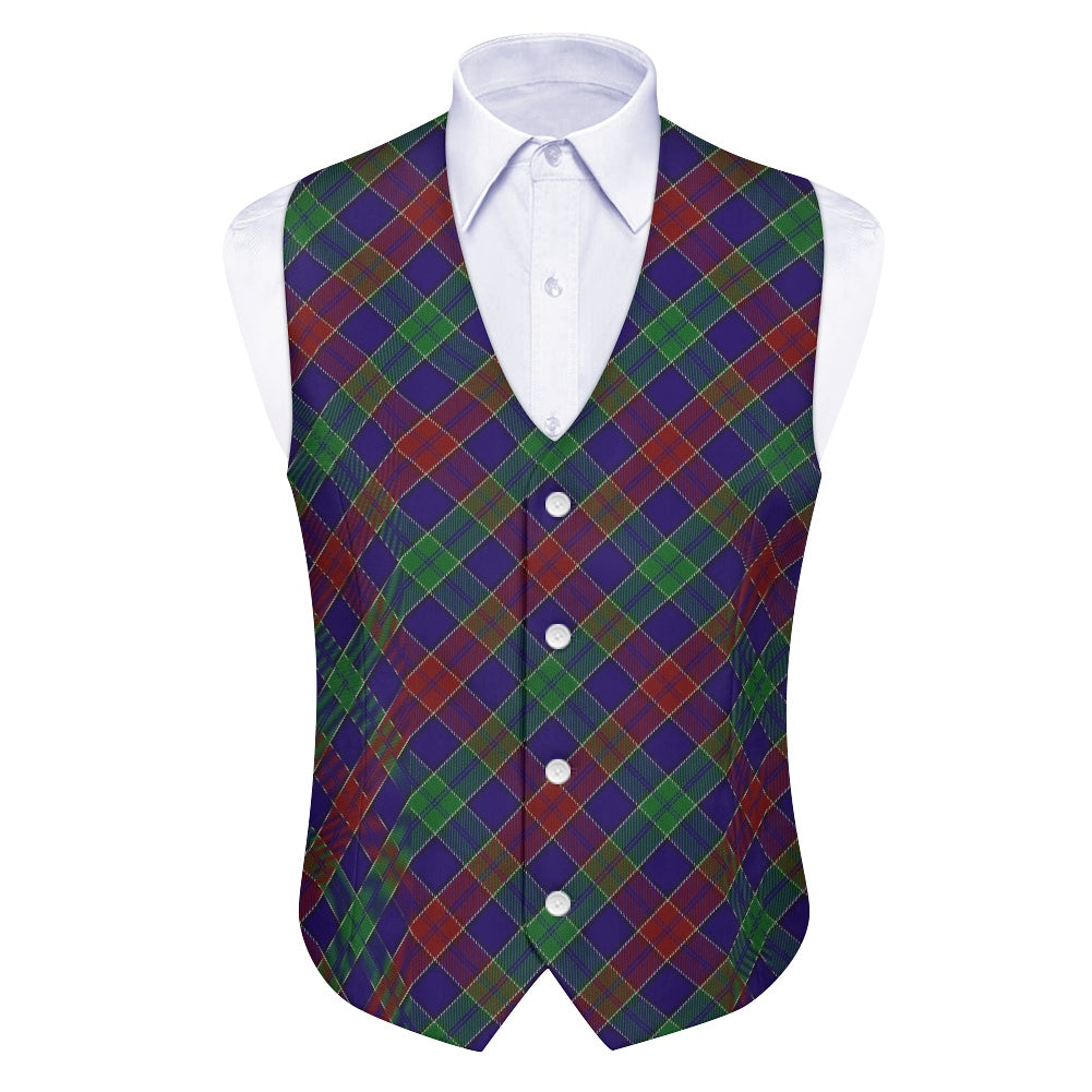 Clan MacMichael Tartan Bias Suit vest jacket