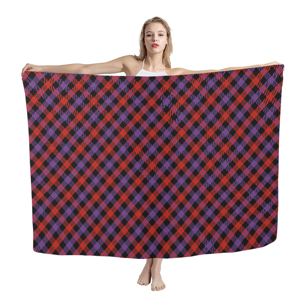 Clan Brown Tartan Bias Chiffon Scarf
