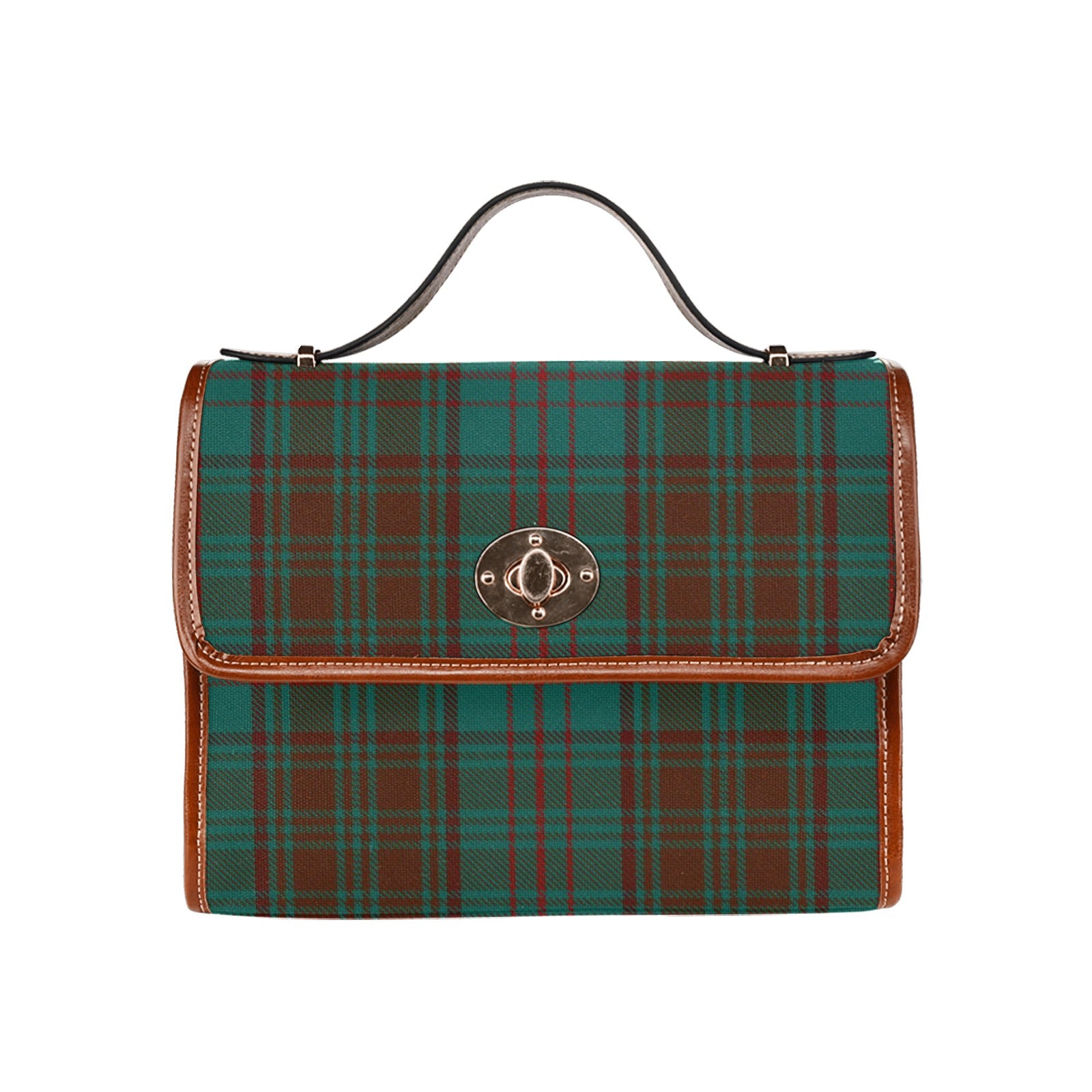 Irish County Dublin Tartan Canvas Handbag