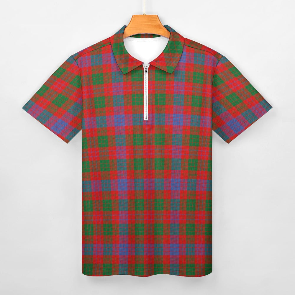 Clan Ross Tartan Short sleeve polo shirt